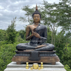 พระพุทธรูป เนื้อทองเหลือง สีธรรมชาติ หน้าตัก 60 นิ้ว ปางปฐมเทศนา